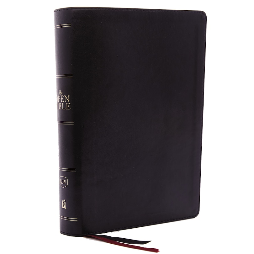 Couverture_The KJV Open Bible: Complete Reference System, Black Leathersoft, Red Letter, Comfort Print (Thumb Indexed): King James Version