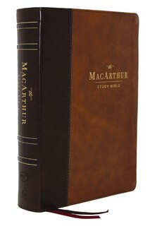 Front cover_Nkjv, Macarthur Study Bible, 2nd Edition, Leathersoft, Brown, Thumb Indexed, Comfort Print