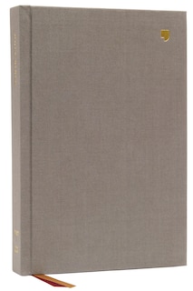Front cover_Net Bible, Thinline Large Print, Cloth Over Board, Gray, Comfort Print