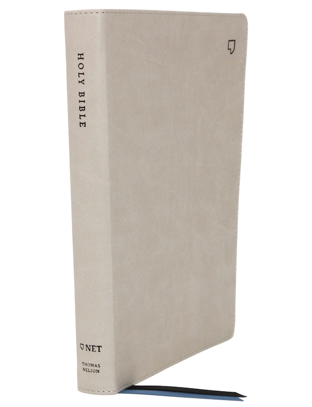 Front cover_Net Bible, Thinline Large Print, Leathersoft, Stone, Comfort Print