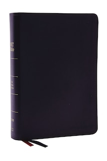 Front cover_Net Bible, Full-notes Edition, Leathersoft, Black, Thumb Indexed, Comfort Print