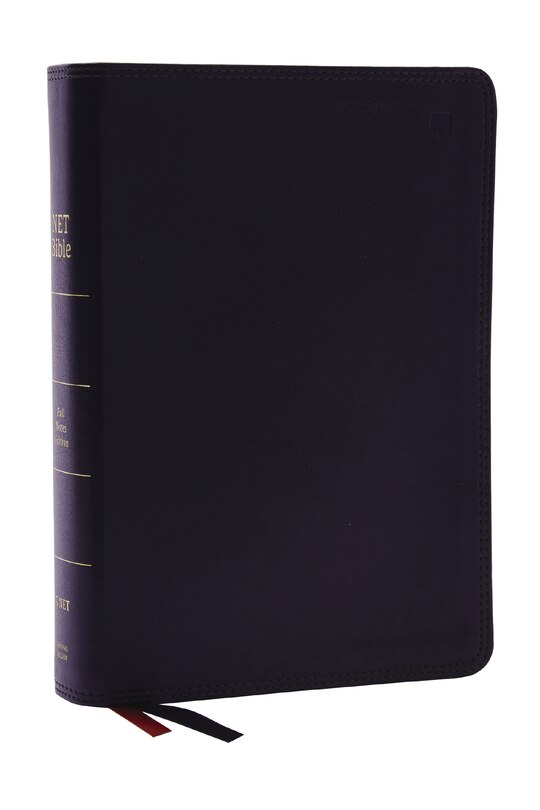Front cover_Net Bible, Full-notes Edition, Leathersoft, Black, Thumb Indexed, Comfort Print
