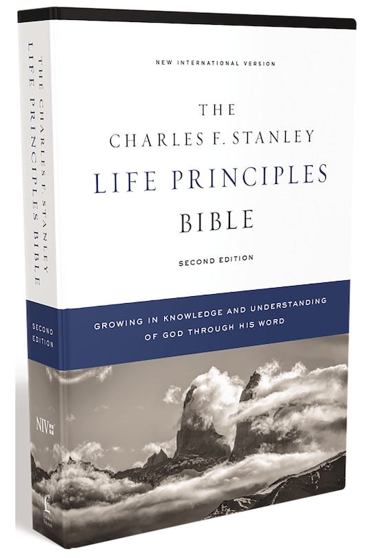Front cover_NIV, Charles F. Stanley Life Principles Bible, 2nd Edition, Hardcover, Comfort Print