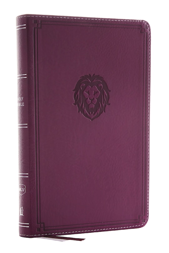 Front cover_Nkjv, Thinline Bible Youth Edition, Leathersoft, Purple, Red Letter, Comfort Print