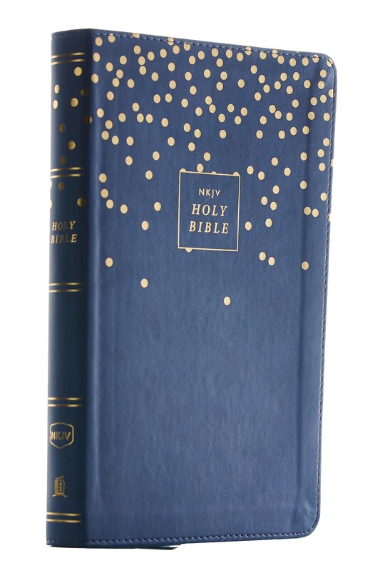 Front cover_Nkjv, Thinline Bible Youth Edition, Leathersoft, Blue, Red Letter, Comfort Print