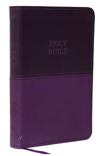 Couverture_KJV Holy Bible: Value Compact Thinline, Purple Leathersoft, Red Letter, Comfort Print: King James Version