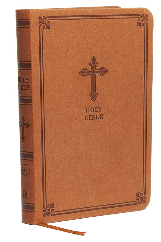 Couverture_KJV Holy Bible: Value Compact Thinline, Brown Leathersoft, Red Letter, Comfort Print: King James Version