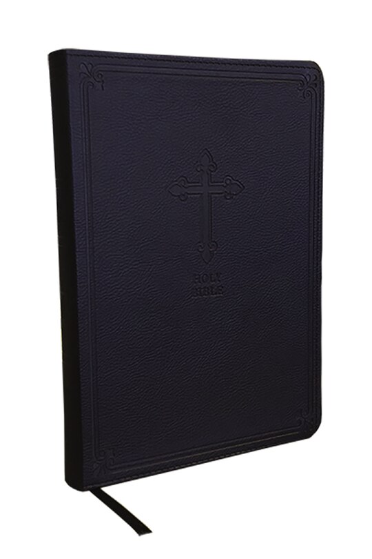 Front cover_KJV Holy Bible: Value Large Print Thinline, Black Leathersoft, Red Letter, Comfort Print: King James Version