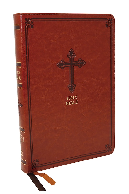 Front cover_KJV Holy Bible: Thinline, Brown Leathersoft, Red Letter, Comfort Print: King James Version