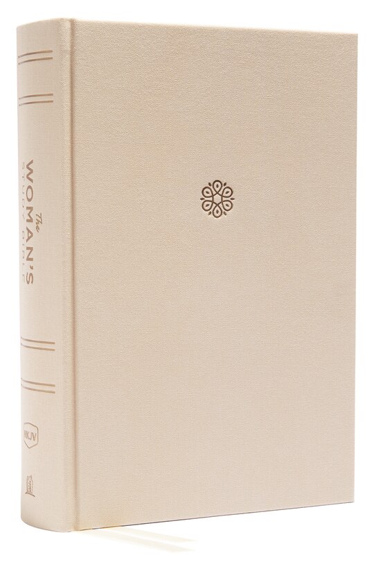 Front cover_NKJV, The Woman's Study Bible, Cloth over Board, Cream, Red Letter, Full-Color Edition, Thumb Indexed
