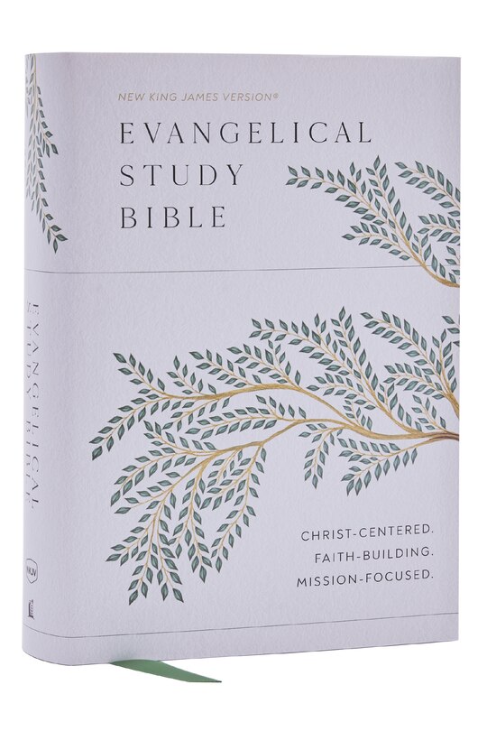 Couverture_Evangelical Study Bible: Christ-centered. Faith-building. Mission-focused. (NKJV, Hardcover, Red Letter, Large Comfort Print)