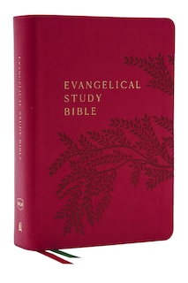 Couverture_Evangelical Study Bible: Christ-centered. Faith-building. Mission-focused. (NKJV, Pink Leathersoft, Red Letter, Large Comfort Print)