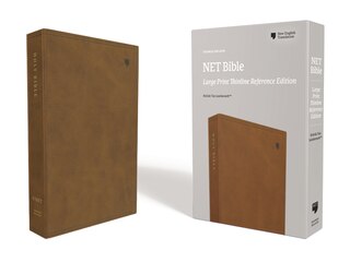 Front cover_Net Bible, Thinline Reference, Large Print, Leathersoft, Brown, Comfort Print