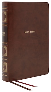 Front cover_Nkjv, Reference Bible, Classic Verse-by-verse, Center-column, Leathersoft, Brown, Red Letter, Comfort Print