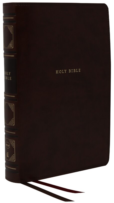 Front cover_Nkjv, Reference Bible, Classic Verse-by-verse, Center-column, Leathersoft, Black, Red Letter, Comfort Print
