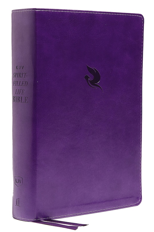 Couverture_Kjv, Spirit-filled Life Bible, Third Edition, Leathersoft, Purple, Red Letter, Comfort Print