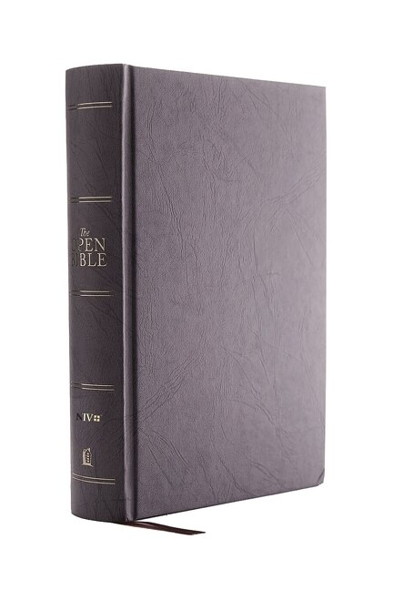 Couverture_The  Niv, Open Bible, Hardcover, Gray, Red Letter, Comfort Print