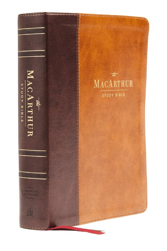 Couverture_Nasb, Macarthur Study Bible, 2nd Edition, Leathersoft, Brown, Thumb Indexed, Comfort Print