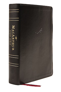 Front cover_Nasb, Macarthur Study Bible, 2nd Edition, Leathersoft, Black, Thumb Indexed, Comfort Print