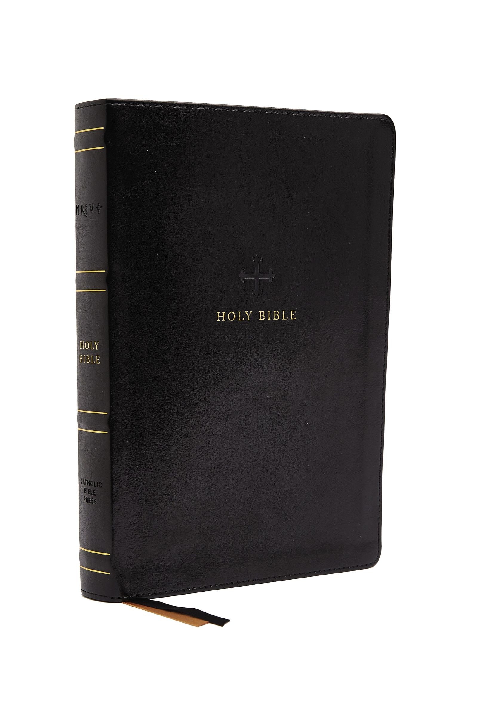Nrsv Large Print Standard Catholic Bible, Red Leathersoft (comfort