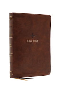 Front cover_NRSV Large Print Standard Catholic Bible, Brown Leathersoft (Comfort Print, Holy Bible, Complete Catholic Bible, NRSV CE)
