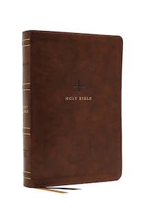 Front cover_Nrsv, Catholic Bible, Standard Personal Size, Leathersoft, Brown, Comfort Print