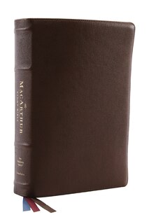 Front cover_Nkjv, Macarthur Study Bible, 2nd Edition, Premium Goatskin Leather, Brown, Premier Collection, Comfort Print