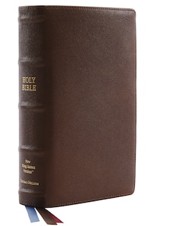 Front cover_Nkjv, Single-column Reference Bible, Premium Goatskin Leather, Brown, Premier Collection, Comfort Print