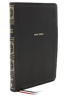 Front cover_NKJV Holy Bible, Giant Print Thinline Bible, Black Leathersoft, Red Letter, Comfort Print: New King James Version