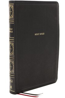 Front cover_NKJV Holy Bible, Giant Print Thinline Bible, Black Leathersoft, Thumb Indexed, Red Letter, Comfort Print: New King James Version