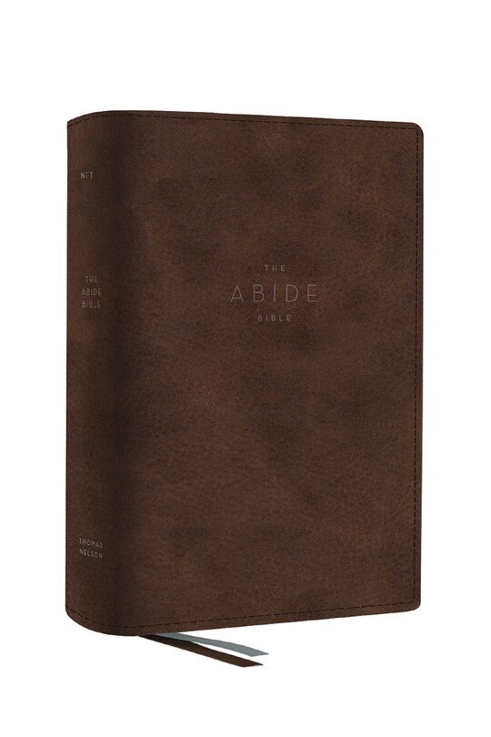 Couverture_Net, Abide Bible, Leathersoft, Brown, Comfort Print