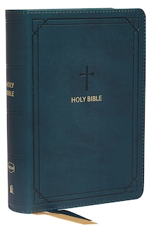Front cover_Nkjv, End-of-verse Reference Bible, Compact, Leathersoft, Teal, Red Letter, Comfort Print