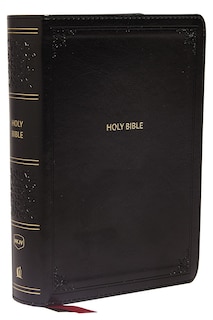 Front cover_Nkjv, End-of-verse Reference Bible, Compact, Leathersoft, Black, Red Letter, Comfort Print