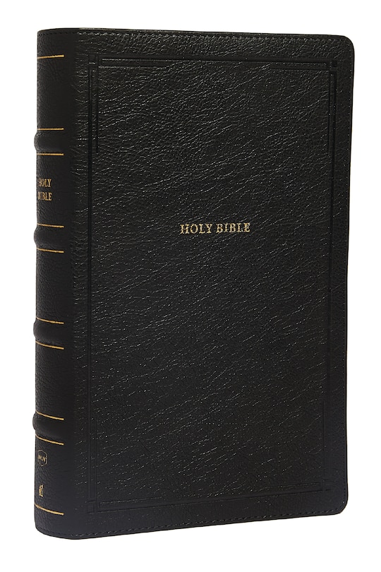 Couverture_Nkjv, End-of-verse Reference Bible, Personal Size Large Print, Leathersoft, Black, Red Letter, Comfort Print