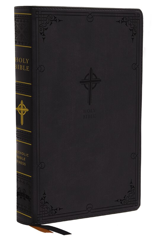 Front cover_Nabre, New American Bible, Revised Edition, Catholic Bible, Large Print Edition, Leathersoft, Black, Comfort Print