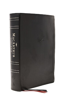 Front cover_Esv, Macarthur Study Bible, 2nd Edition, Leathersoft, Black, Thumb Indexed