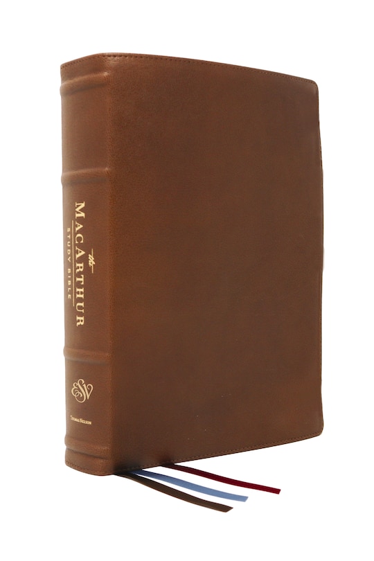 Front cover_Esv, Macarthur Study Bible, 2nd Edition, Premium Goatskin Leather, Brown, Premier Collection