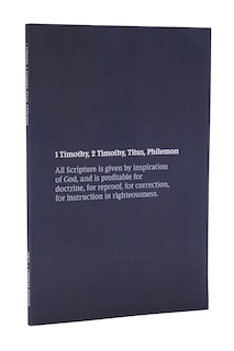 Front cover_Nkjv Bible Journal - 1-2 Timothy, Titus, Philemon, Paperback, Comfort Print