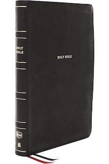 Front cover_NKJV Holy Bible, Giant Print Center-Column Reference Bible, Black Leathersoft, 72,000+ Cross References, Red Letter, Comfort Print: New King James Version