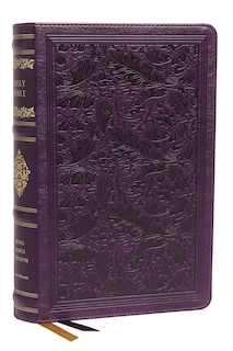 Couverture_Kjv, Personal Size Reference Bible, Sovereign Collection, Leathersoft, Purple, Red Letter, Thumb Indexed, Comfort Print