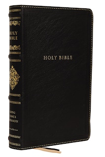 Couverture_Kjv, Personal Size Reference Bible, Sovereign Collection, Genuine Leather, Black, Red Letter, Comfort Print