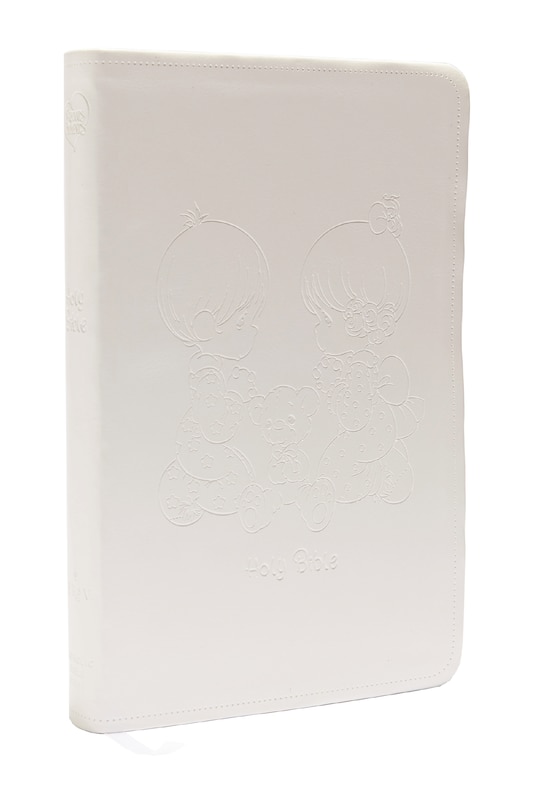 Front cover_Nrsvce, Precious Moments Bible, White, Leathersoft, Comfort Print
