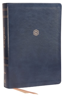 Front cover_Niv, The Woman's Study Bible, Leathersoft, Blue, Full-color, Red Letter, Thumb Indexed