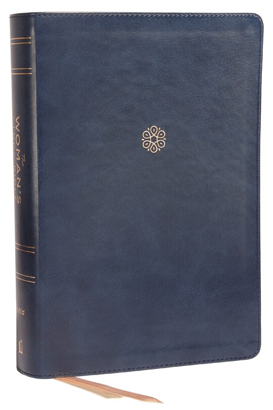 Front cover_Niv, The Woman's Study Bible, Leathersoft, Blue, Full-color, Red Letter, Thumb Indexed