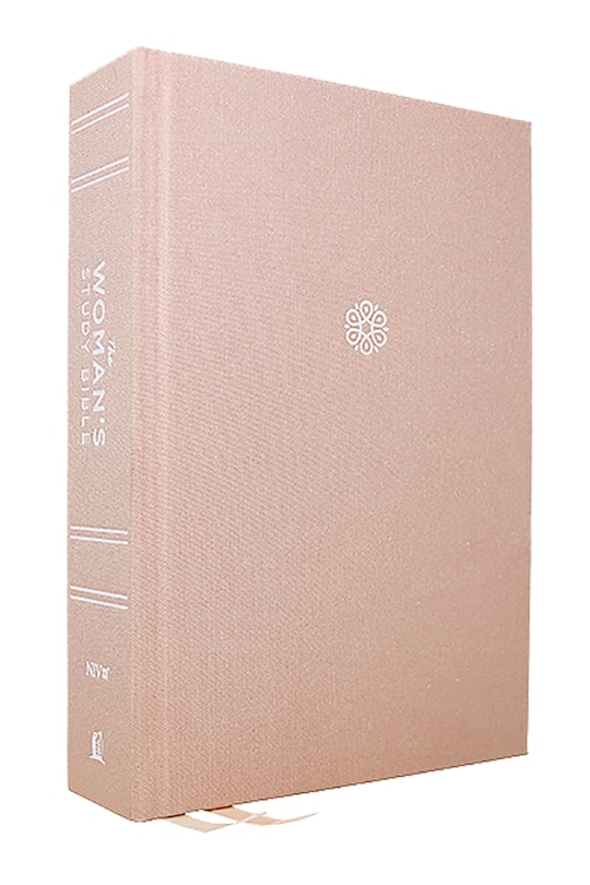 Front cover_Niv, The Woman's Study Bible, Cloth Over Board, Pink, Full-color, Red Letter, Thumb Indexed