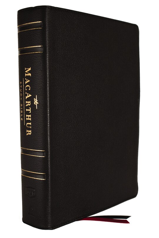 Front cover_Nkjv, Macarthur Study Bible, 2nd Edition, Genuine Leather, Black, Comfort Print