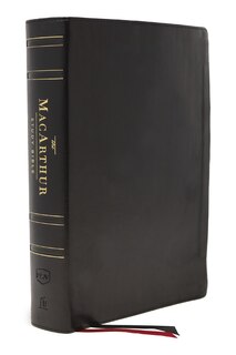 Front cover_Nkjv, Macarthur Study Bible, 2nd Edition, Genuine Leather, Black, Thumb-indexed, Comfort Print