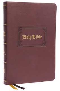 Front cover_KJV Holy Bible: Large Print Thinline, Brown Leathersoft, Red Letter, Comfort Print: King James Version