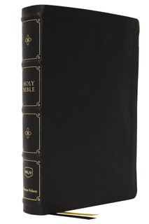 Front cover_Nkjv, Large Print Verse-by-verse Reference Bible, Maclaren Series, Leathersoft, Black, Comfort Print