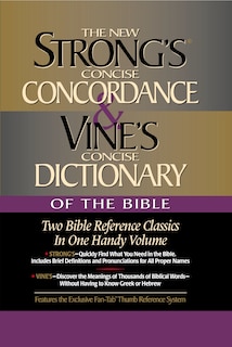 Front cover_Strong's Concise Concordance and Vine's Concise Dictionary of the Bible